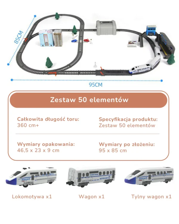 Elektryczna Kolejka z Torem dla Dzieci