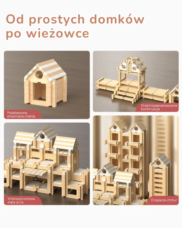 Drewniane Klocki Konstrukcyjne Mądry Architekt