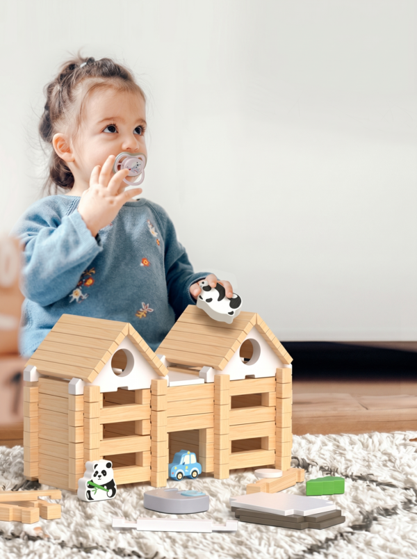 Drewniane Klocki Konstrukcyjne Mądry Architekt